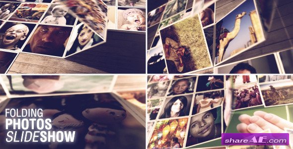Videohive Folding Photos Slideshow - After Effects Project