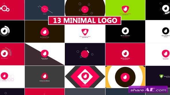 Videohive Minimal Logo Reveal Pack - After Effects Projects