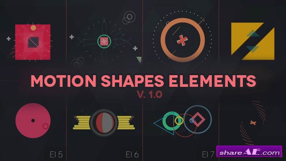 Videohive MOTION SHAPES - ANIMATED ELEMENTS - After Effects Projects