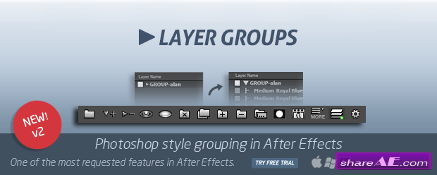 Layer Groups 2 (Aescripts)