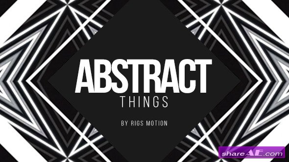 Videohive Abstract Things // Fashion Opener - After Effects Project