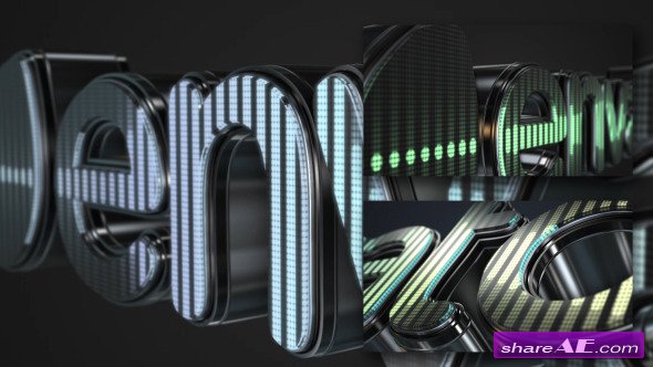 3D LED Logo Equalizer - After Effects Projects (Videohive)