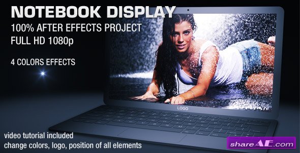 Videohive Notebook Display - After Effects Project