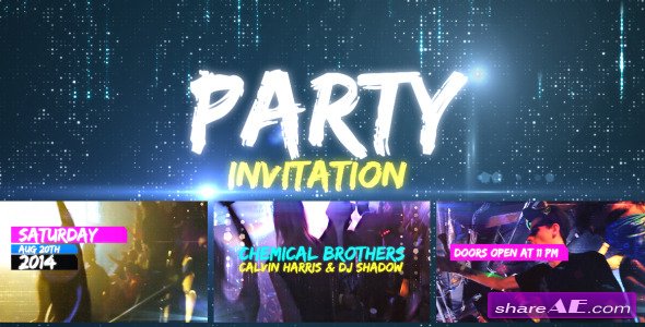 Videohive Party Invitation - After Effects Project