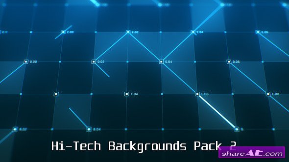 Videohive Hi-Tech Backgrounds Pack 2 - Motion Graphic