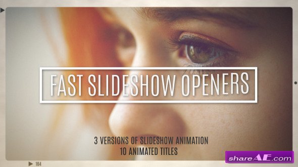 Videohive Fast Slideshow Openers + 10 Titles - After Effects Projects