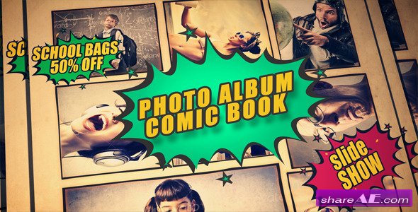 Videohive Photo Album Comic Book