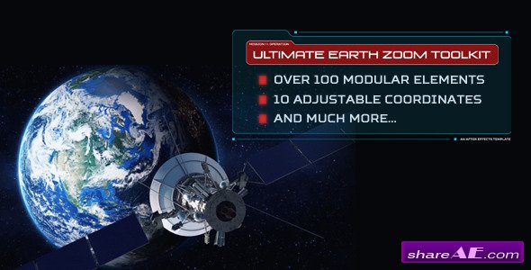 Videohive Ultimate Earth Zoom Toolkit - After Effects Project