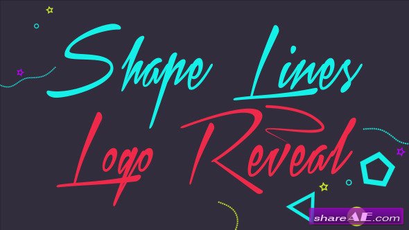 Videohive Shape Lines Logo Reveal