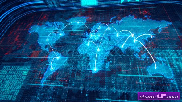 Videohive World Map 10034657 - Motion Graphic