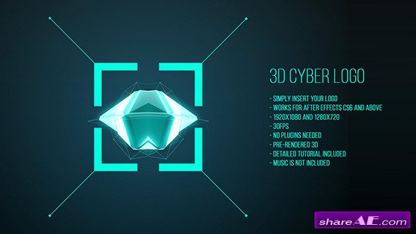 Videohive 3D Cyber Logo