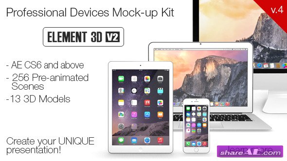 Devices Mock-up Kit - After Effects Project (Videohive)