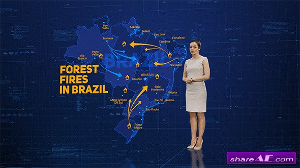 Videohive Broadcast Maps Package