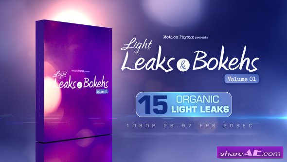 Videohive Light Leaks and Bokehs Vol 1 - Motion Graphic