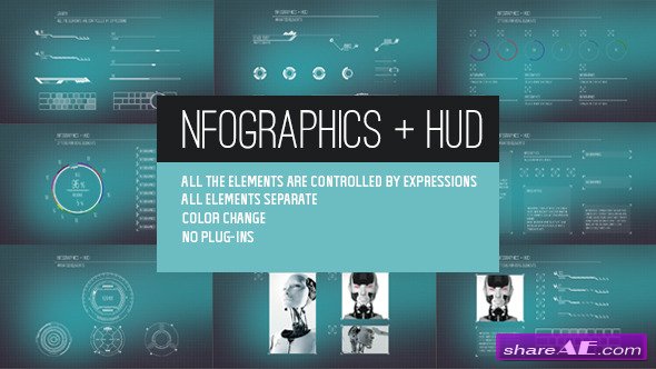 Videohive Infographics + HUD - AE Project