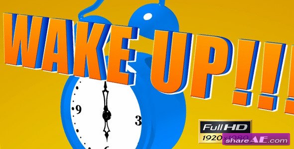 Cartoon Alarm Clock - After Effects Templates (Videohive)