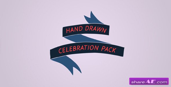 Hand Drawn Celebration Pack - After Effects Templates (Videohive)