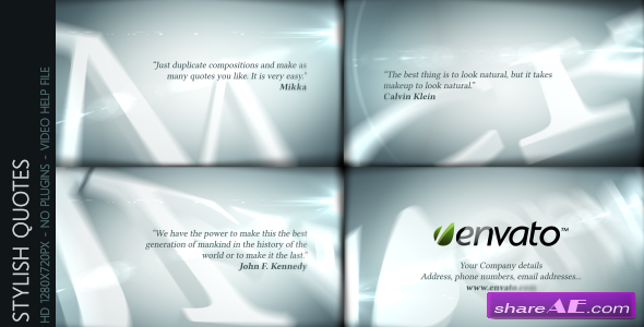 Stylish Quotes - After Effects Templates (Videohive)