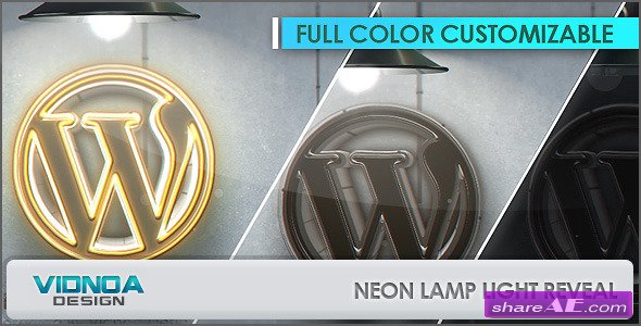 Neon Lamp Light Reveal - Videohive