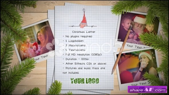 Christmas Letter - After Effects Templates (Pond5)