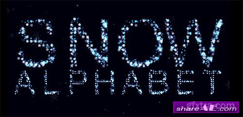 Snow Alphabet - After Effects Template (Pond5)