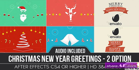Christmas New Year Greetings - Videohive
