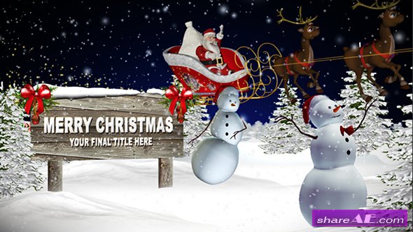 Magical Christmas Night - After Effects Template (Pond5)
