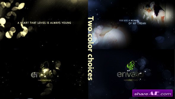 Gold Particle and Memories Typography - Videohive