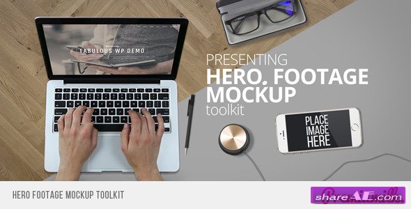 Hero Footage Mockup Toolkit - Videohive