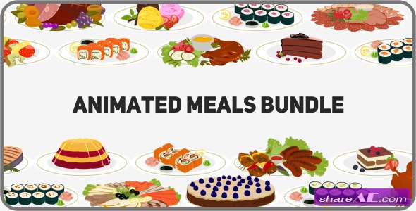 Animated Meals Bundle - Videohive