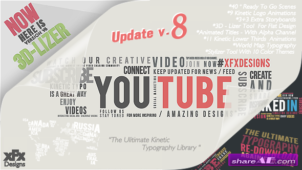 Kinetic Typography Pack Version 8 - After Effects Project (Videohive)