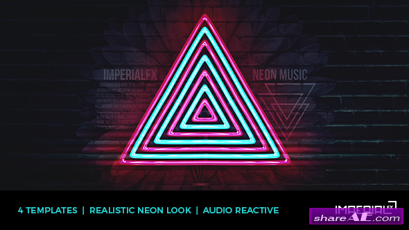 Neon Music Visualizer Audio React - Videohive