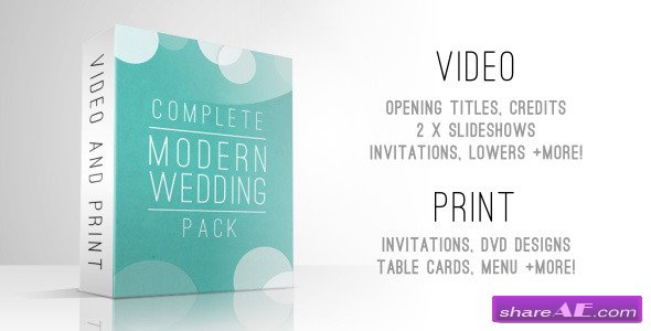 Complete Modern Wedding Pack - Videohive
