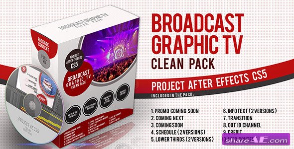 Broadcast Graphic Tv Clean Pack - Videohive