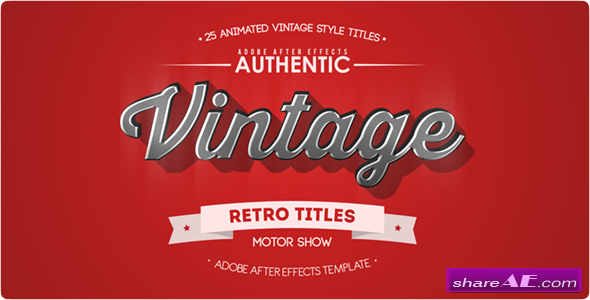 25 Animated Vintage Titles - Videohive
