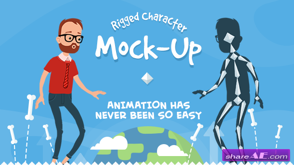 Rigmo - Rigged Character Animation Mockup - Videohive