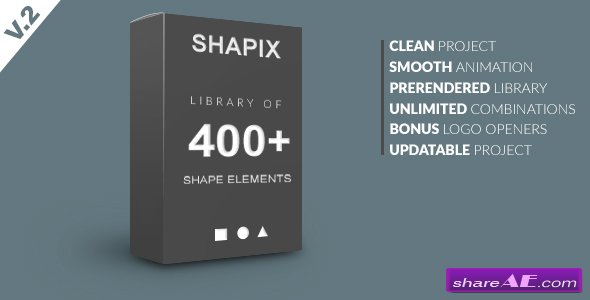 Videohive Shapix - Shape Elements Pack - After Effects Templates