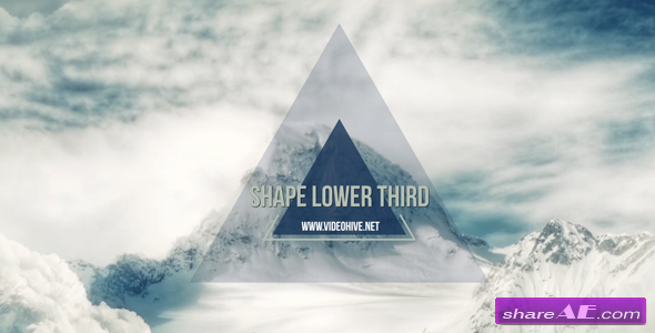 Videohive Shape Lower Third - After Effects Templates