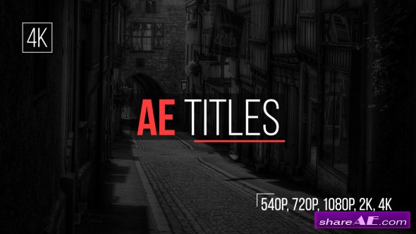 Videohive AE Titles - After Effects Templates