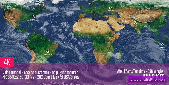 Videohive Map Kit - After Effects Templates