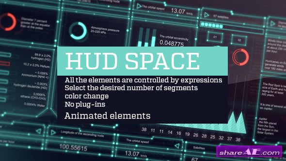 Videohive Hud space - After Effects Templates