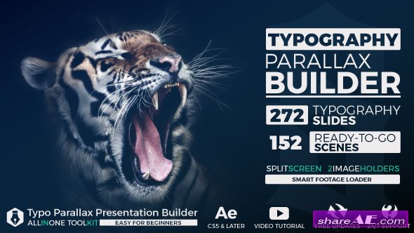 Videohive Big Typo Parallax Presentation Builder - After Effects Templates