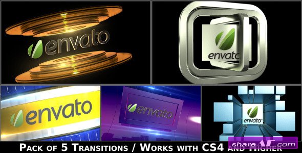 Videohive Broadcast Logo Transition Pack V2 - After Effects Templates