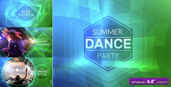 after effects template party free download