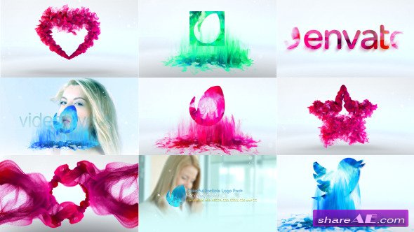 Videohive Colorful Particle Logo Pack - After Effects Templates