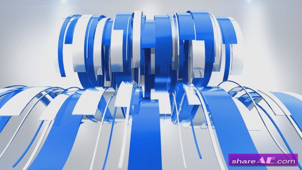 Videohive Wavy Ribbons Logo Reveal - After Effects Templates