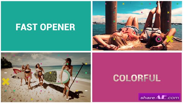 Videohive Fast Colorful Opener - After Effects Templates
