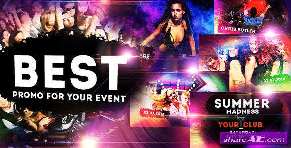 VIDEOHIVE Colourful Party/Event - Disco Night Club Promo - AFTER EFFECTS TEMPLATES