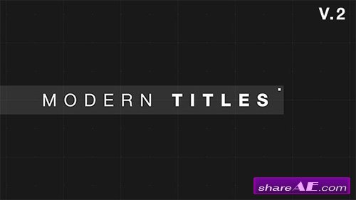 VIDEOHIVE 9 Modern Glitch Titles - AFTER EFFECTS TEMPLATE