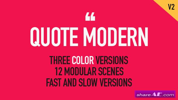 Videohive Quote Modern - After Effects Templates